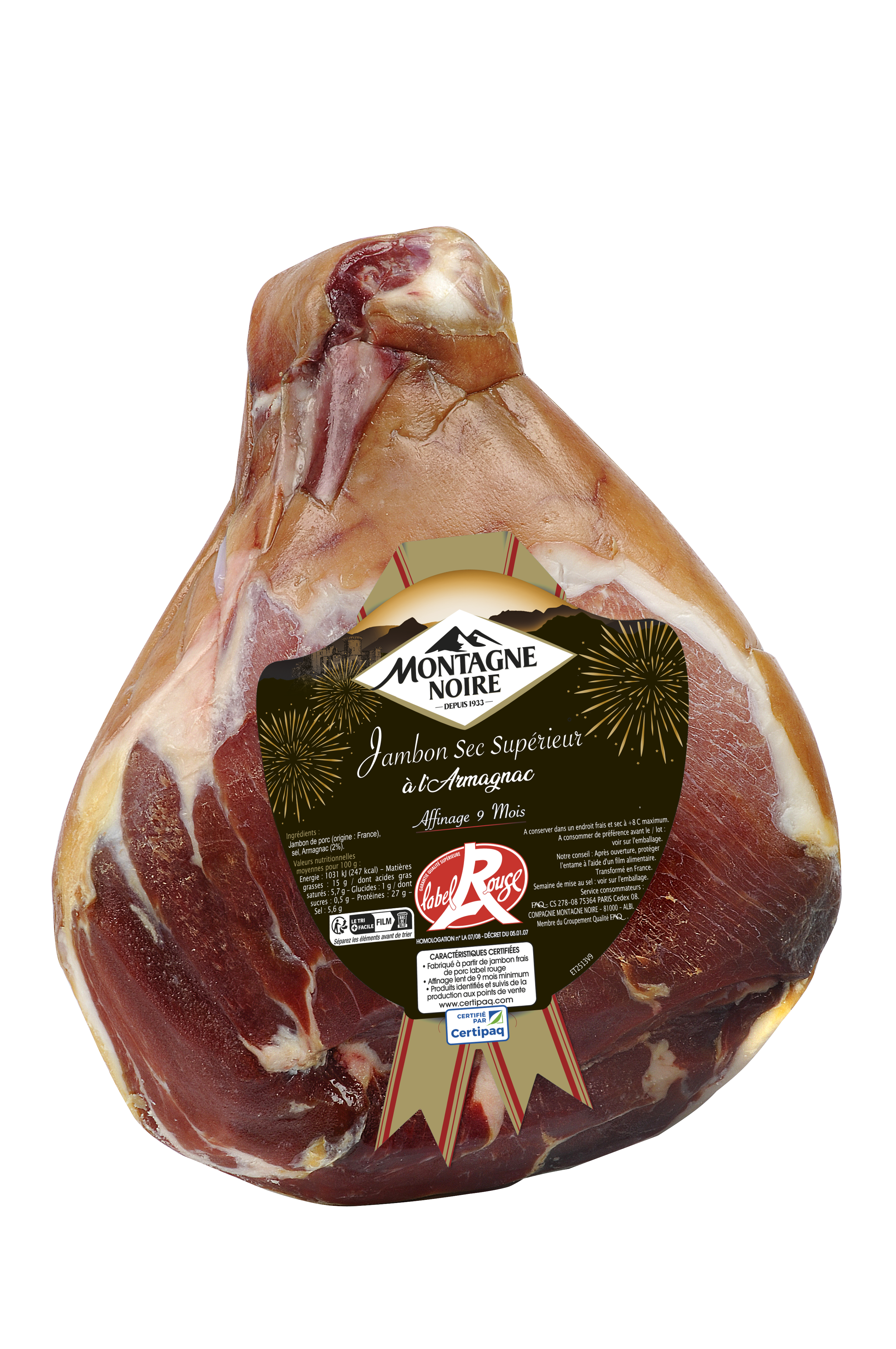 Jambon Armagnac Montagne Noire