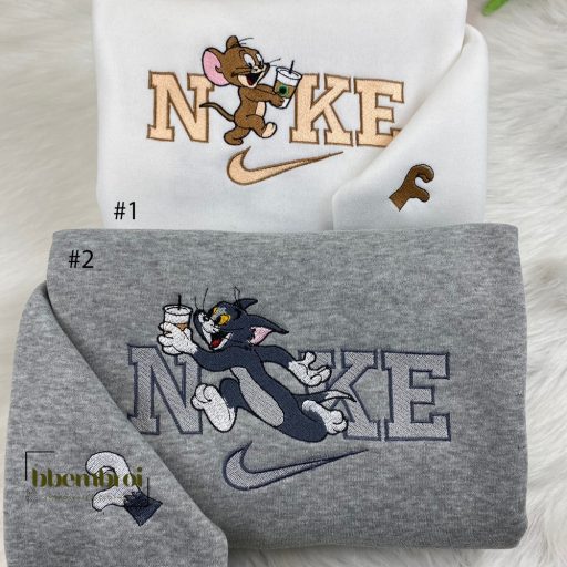Tom and Jerry Nike Embroidered Sweatshirt