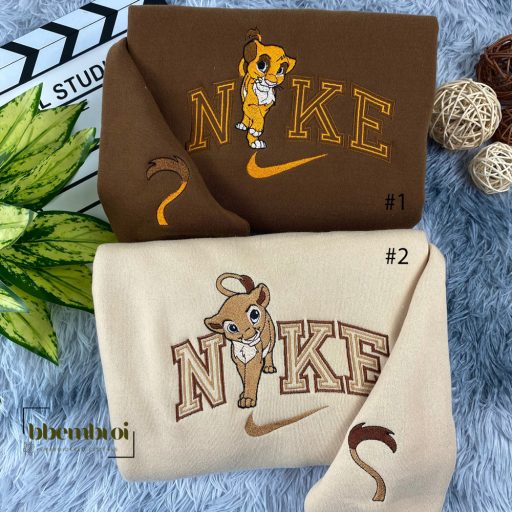 Simba and Nala Nike Embroidered Sweatshirt, The Lion King