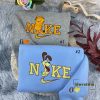 Odie And Garfield Nike Embroidered Sweatshirt, Best Friend Gift