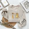 Custom Cute Bluey Dog Mum Embroidered Sweatshirt With children's names Gift For Mother's Day