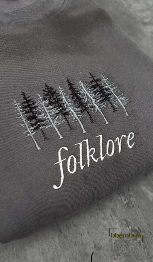 Folklore Embroidered Sweatshirt, Taylor Swift Album