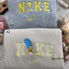Homer Simpson and Marge Simpson Embroidered Sweatshirt, The Simpsons Family, Simpsons Couple