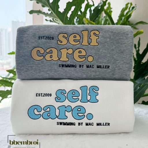 Mac Miller Self Care Embroidered Shirt Gift For Fan