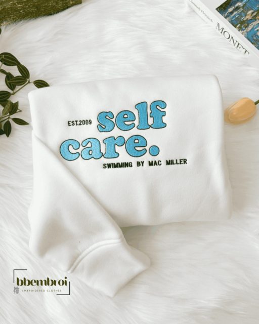 Mac Miller Self Care Embroidered Shirt Gift For Fan