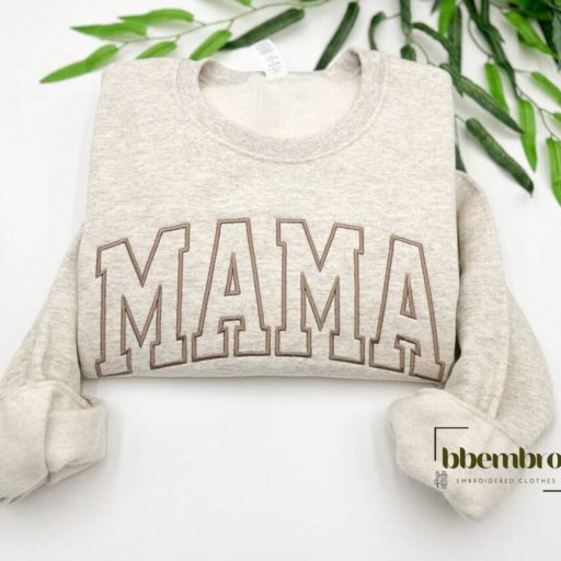 Mama Embroidered Sweatshirt, Birthday gift, Mother Days Gift