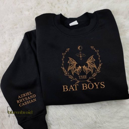 The Bat Boys Embroidered Sweatshirt,, ACOTAR, City Of Starlight, Sarah J. Maas, Acotar Bookish, A Court of Thorn and Roses Court