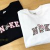 Kuromi Melody Nike Couple Embroidered Sweatshirt, Hello Kitty Friend