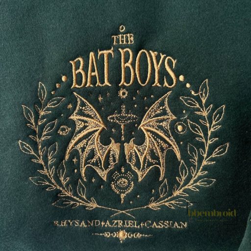 The Bat Boys Embroidered Sweatshirt, Acotar Bookish Embroidered Shirt The Night Court Illyrians, A Court Of Thorns And Roses