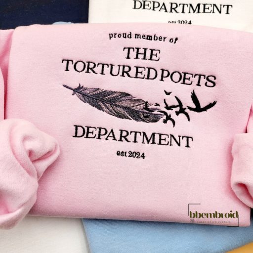 TTPD The Tortured Poet Department Sweatshirt Embroidered, Taylor Styles, All is Fair Sweatshirt, Love and Poetry Sweatshirt Gift For Swifties