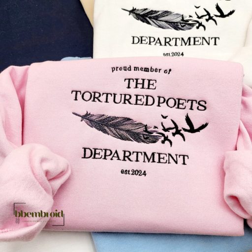 TTPD The Tortured Poet Department Sweatshirt Embroidered, Taylor Styles, All is Fair Sweatshirt, Love and Poetry Sweatshirt Gift For Swifties