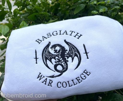 BBembroid Fourth Wing Embroidered Sweatshirt, Basgiath War College Shirt, Fourth Wing Shirt Dragon Rider, Bookish Shirts