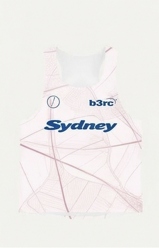Sydney Map Singlet front