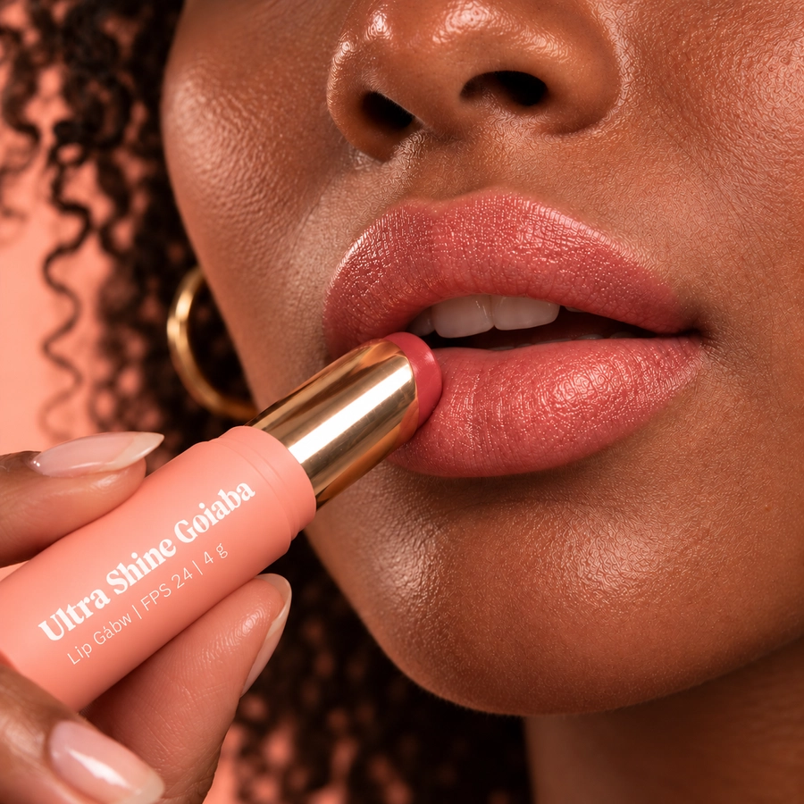 Lip Glow Ultra Shine Goiaba FPS 24 ella 4g