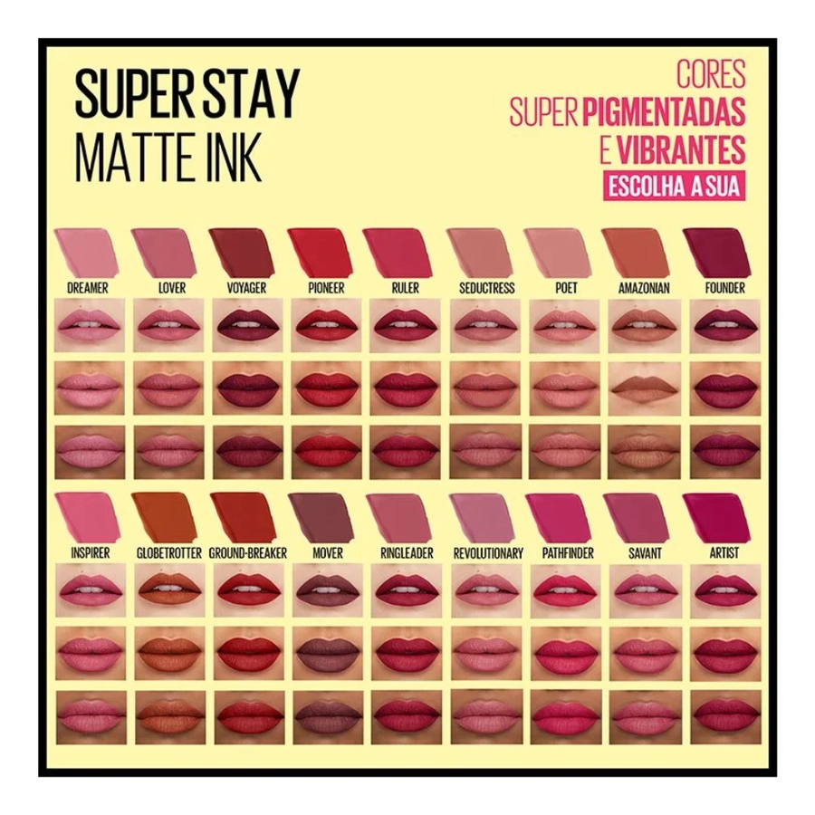 Batom Líquido Maybelline SuperStay Matte Ink 10 Dreamer 5 ml – miniatura 3