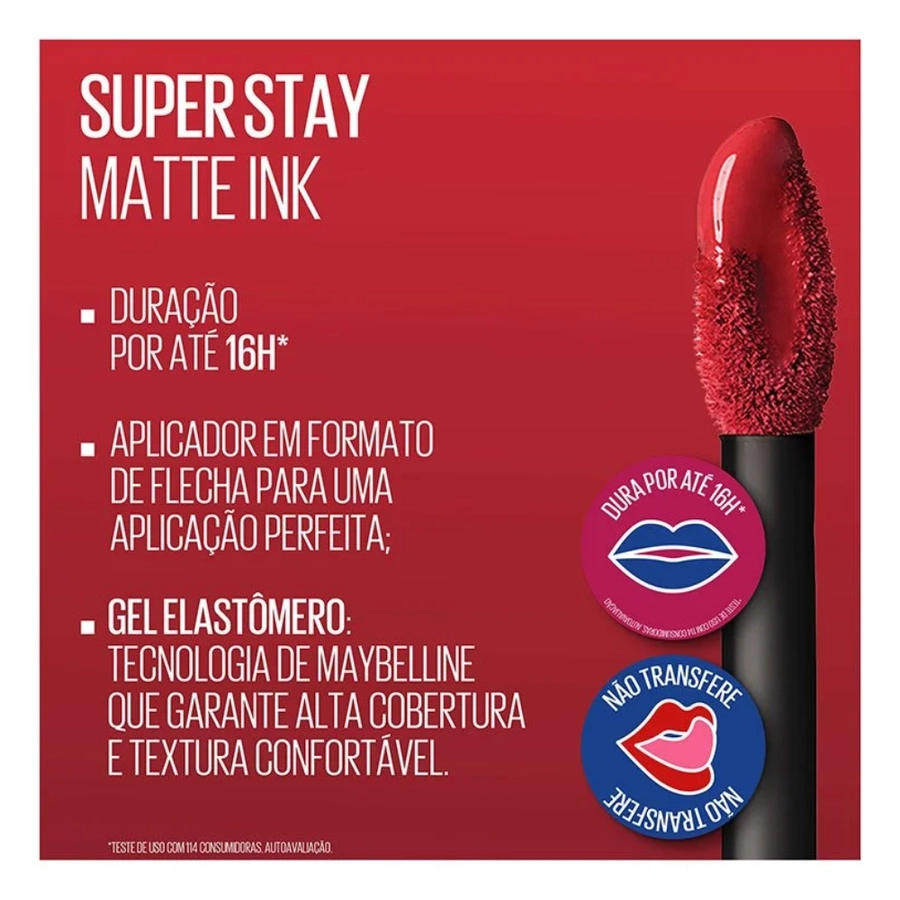 Batom Líquido Maybelline SuperStay Matte Ink 10 Dreamer 5 ml – miniatura 4