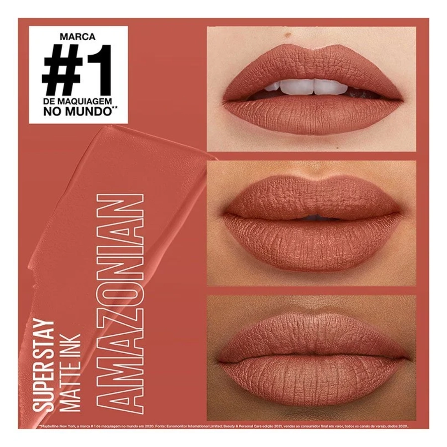 Batom Líquido Maybelline SuperStay Matte Ink 70 Amazonian 5 ml – miniatura 2