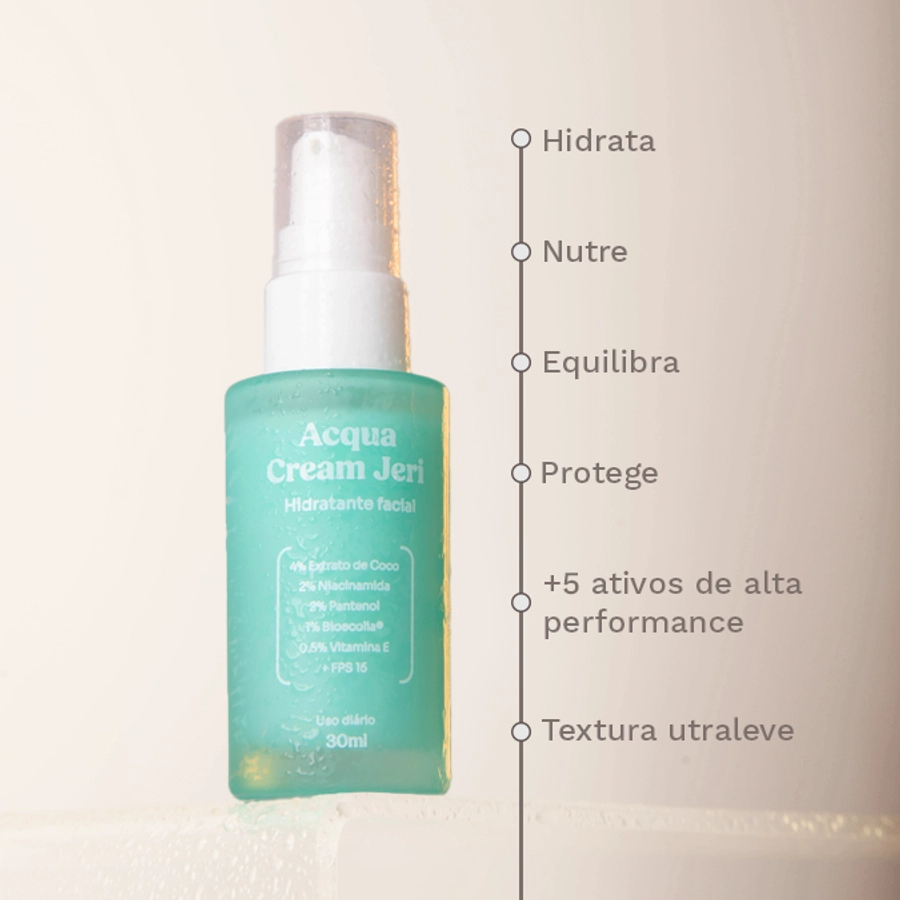 Hidratante Facial Acqua Cream Jeri ella 30ml – miniatura 6