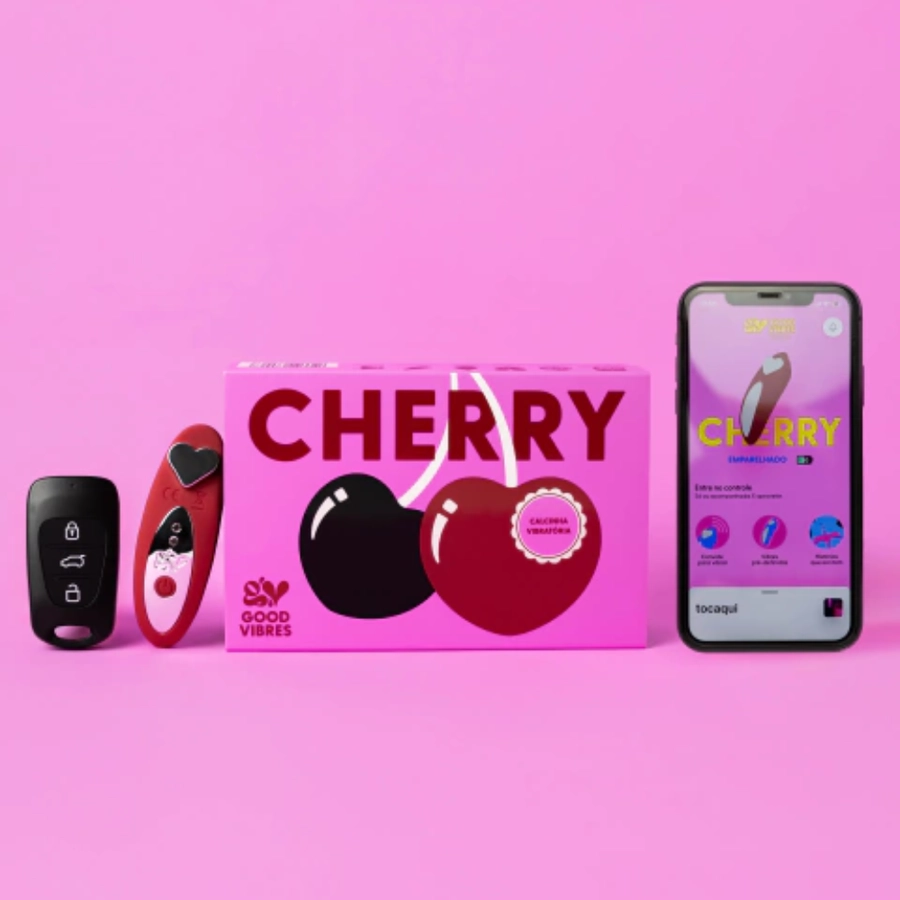 Calcinha Vibratoria com Controle e App Good Vibres Cherry – miniatura 2