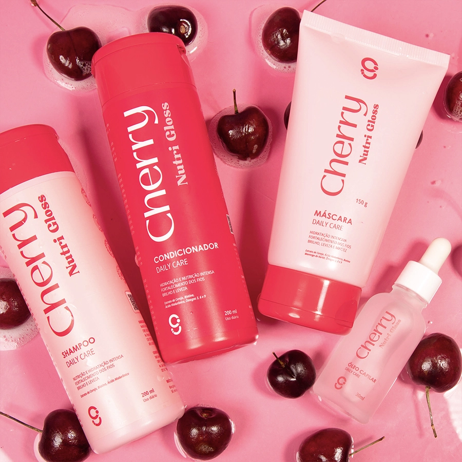 Kit Ritual Capilar Cherry Nutri Gloss Glam Beauty – miniatura 3