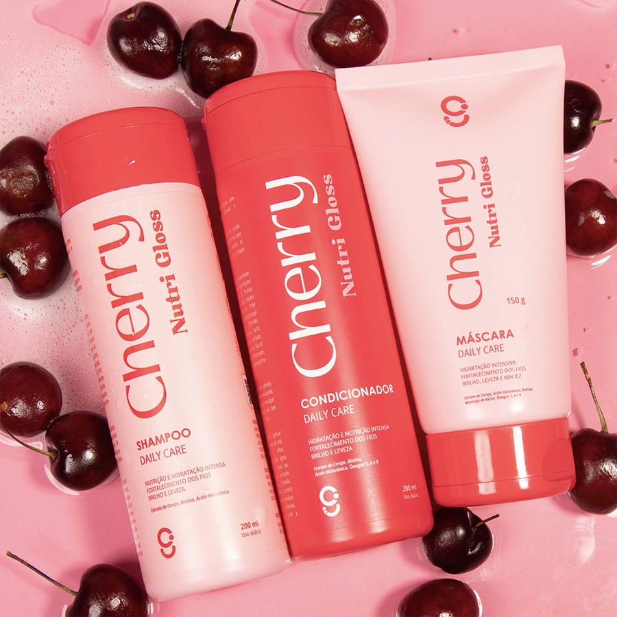 Kit Cereja do Banho Cherry Nutri Gloss Glam Beauty – miniatura 2