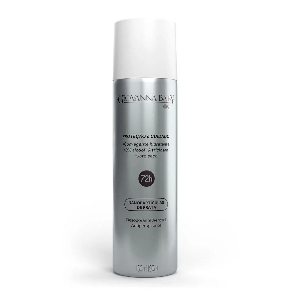 Desodorante Aerosol Giovanna Baby Silver 72h 150ml – miniatura 1