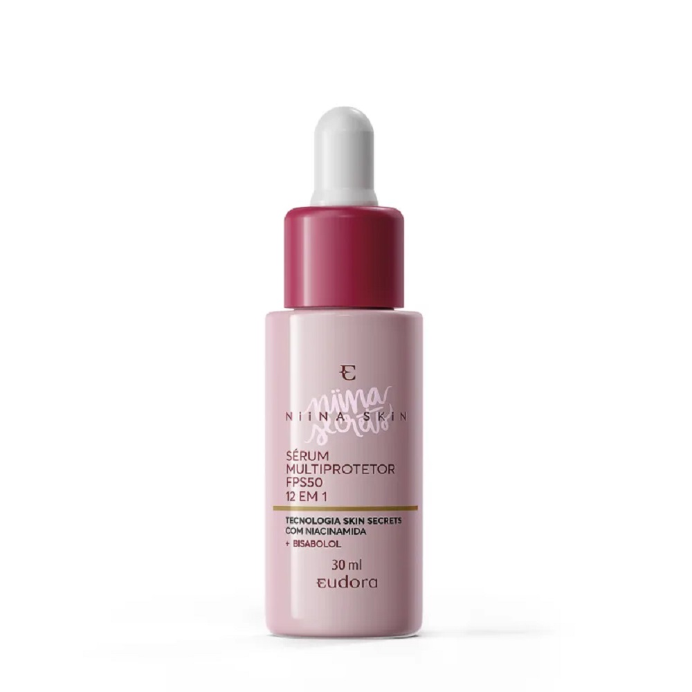 Sérum Facial Eudora Niina Secrets Skin Multiprotetor FPS50 12 em 1 30ml – miniatura 1