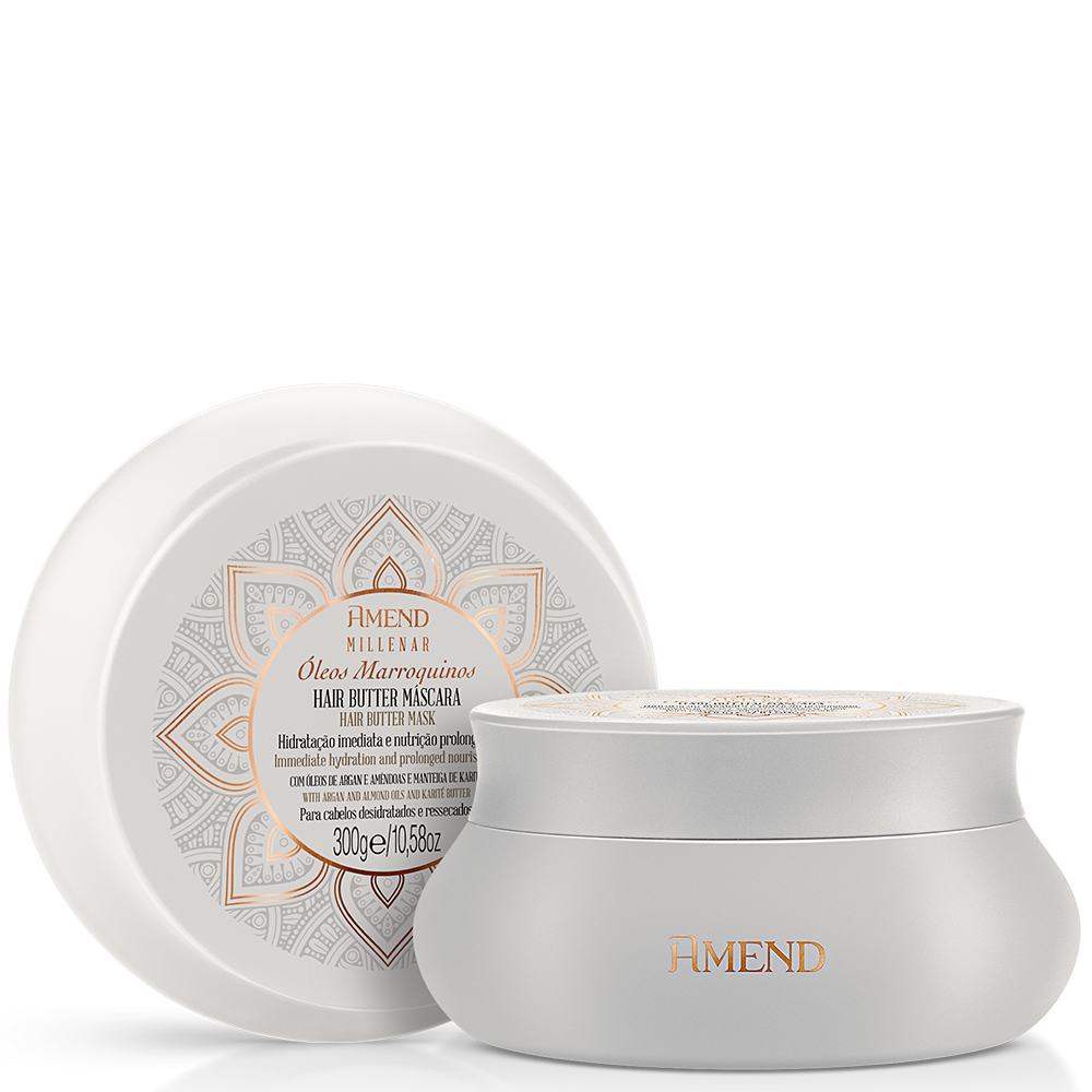 Hair Butter Máscara Amend Millenar Óleos Marroquinos 300g – miniatura 1