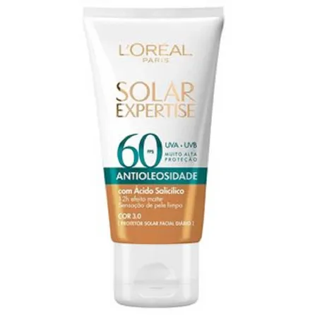 Protetor Solar Facial L’oréal Paris Expertise Antioleosidade Cor Média FPS60 40g – miniatura 1