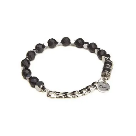 Pulseira de Pedra Natural Preta Key Design Domond P-M – miniatura 1