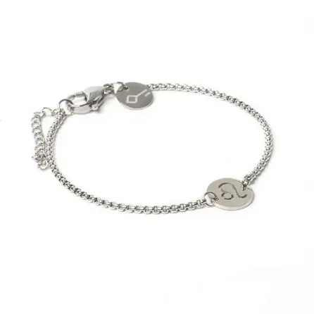 Pulseira de Aço Prata Key Design Signo Leão – miniatura 1