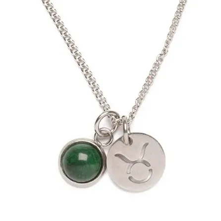 Colar de Aço Prata Key Design Signo Touro – miniatura 2