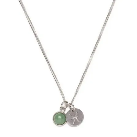 Colar de Aço Prata Key Design Signo Peixes – miniatura 1