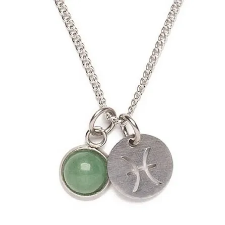 Colar de Aço Prata Key Design Signo Peixes – miniatura 2