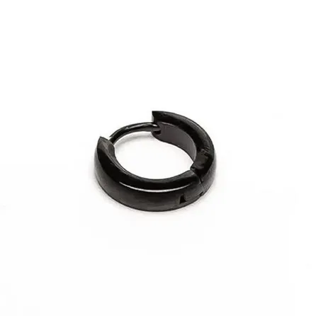 Brinco Small de Aço Preto Key Design Ring – miniatura 1