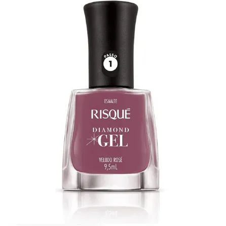 Esmalte Risqué Diamond Gel Veludo Rosé 9,5ml – miniatura 1