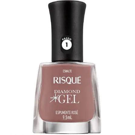 Esmalte Risqué Diamond Gel Espumante Rosé 9,5ml – miniatura 1