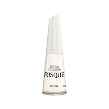 Esmalte Risqué Branco Cintilante Cristal 8ml – miniatura 1