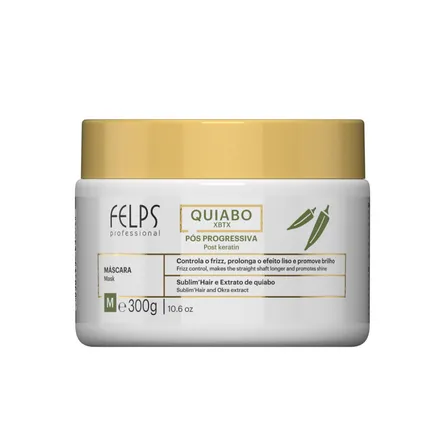 Máscara Capilar Felps Quiabo Xbtx Pós Progressiva 300g – miniatura 1