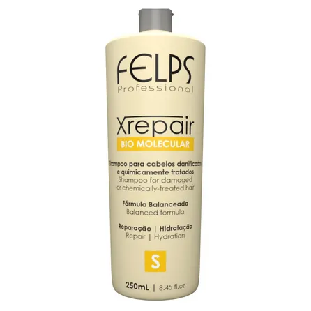 Shampoo Felps Para Cabelos Danificados Xrepair Bio Molecular 250ml – miniatura 1