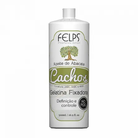 Gelatina Fixadora Felps Cachos Azeite De Abacate 500g – miniatura 1