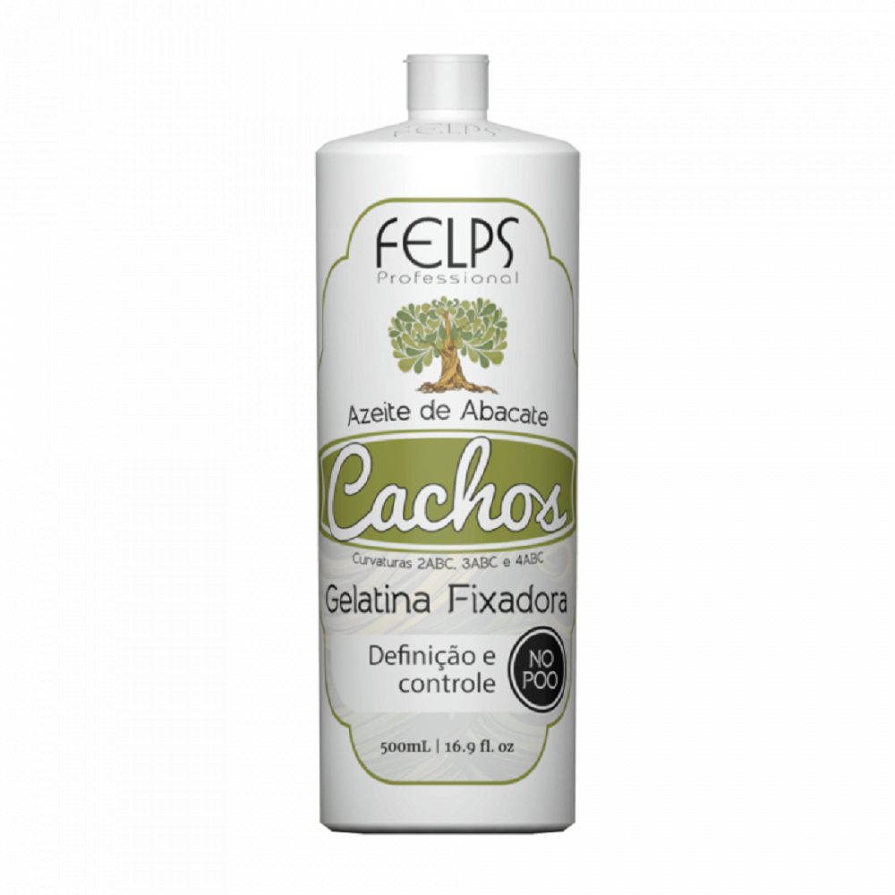 Gelatina Fixadora Felps Cachos Azeite De Abacate 5 | glam Gelatina Fixadora Felps Cachos Azeite De Abacate 5 | glam