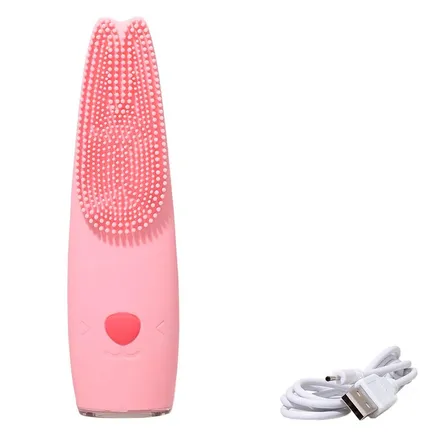 Aparelho de Limpeza Facial Elétrico Océane Bunny Cleaner Rosa – miniatura 1