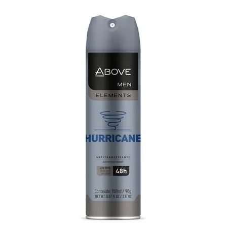 Desodorante Above Men Elements Hurricane 150ml – miniatura 1