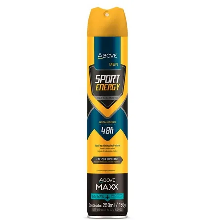 Desodorante Above Men Maxx Sport Energy 250ml – miniatura 1