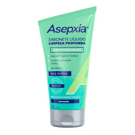 Sabonete Líquido Asepxia Limpeza Profunda Antioleosidade 150ml – miniatura 1