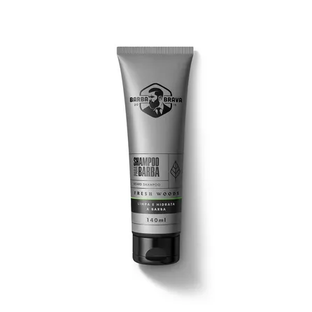 Shampoo para Barba Barba Brava Fresh Woods 140ml – miniatura 1
