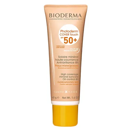 Protetor Solar Bioderma Photoderm Cover Touch FPS 50+ Cor Claro 40ml – miniatura 1