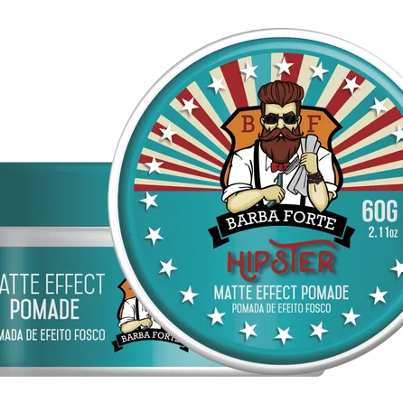 Pasta Modeladora Barba Forte Hipster Efeito Seco 60g – miniatura 1
