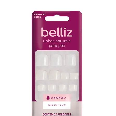 Unhas Postiças Belliz Naturais para os Pés – miniatura 1
